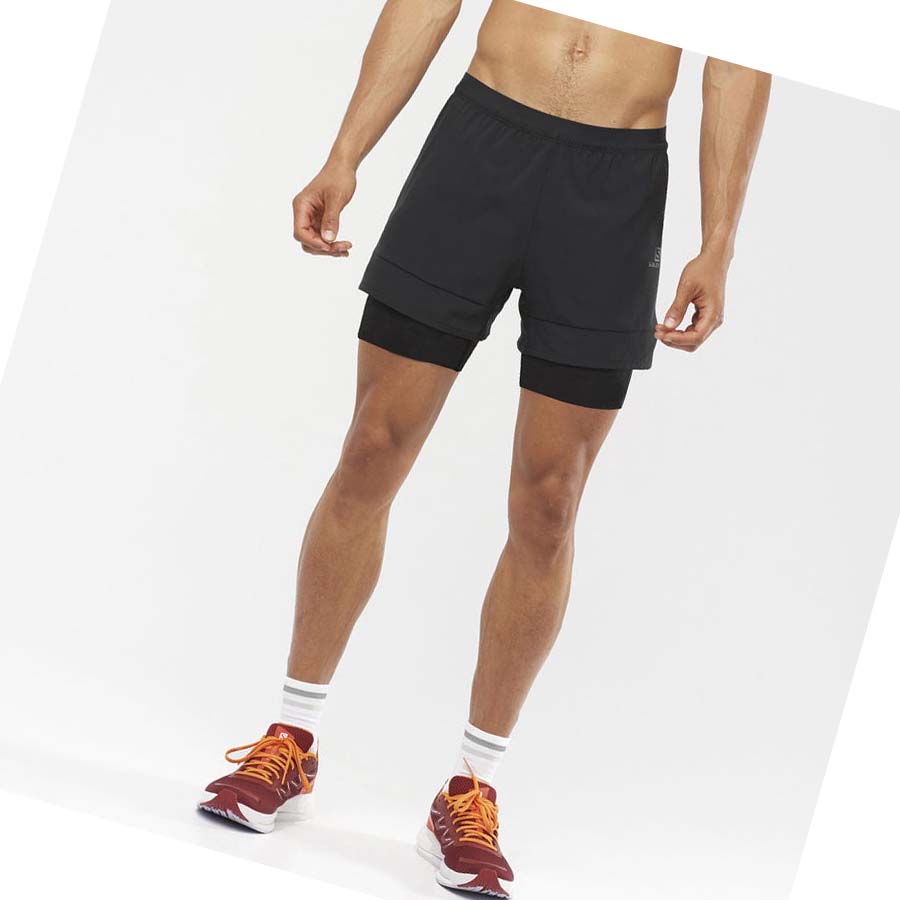 Bermudas Salomon CROSS 2IN1 Hombre Negros | MX 3162GSO